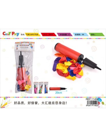 PACK 20 GLOBOS DE COLOR